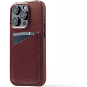 Buy Mujjo Full Leather Wallet Case Apple iPhone 15 Pro MagSafe (burgundy) - MUJ102 - {ean13} - Home Screen Store Europe
