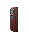 Kup Case Mujjo Full Leather Wallet Case Apple iPhone 15 Pro MagSafe (burgunderrot) - MUJ102 - {ean13} - Sklep Home Screen