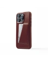 Mujjo Full Leather Wallet Case Apple iPhone 15 Pro Max MagSafe (burgundy)