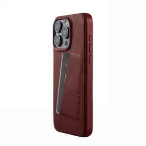 Buy Mujjo Full Leather Wallet Case Apple iPhone 15 Pro Max MagSafe (burgundy) - MUJ103 - {ean13} - Home Screen Store Europe