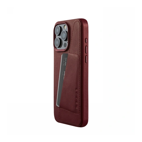 Kup Etui Mujjo Full Leather Wallet Case Apple iPhone 15 Pro Max MagSafe (burgundské) - MUJ103 - {ean13} - Sklep Home Screen