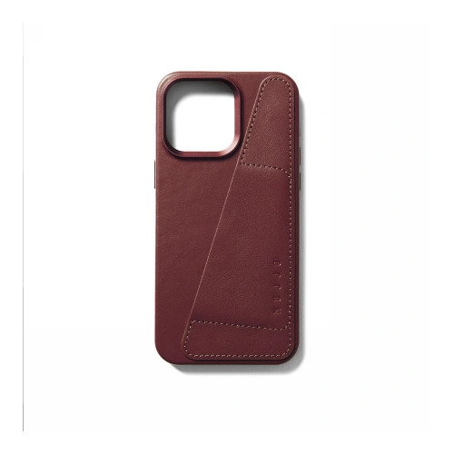Kup Etui Mujjo Full Leather Wallet Case Apple iPhone 15 Pro Max MagSafe (burgundské) - MUJ103 - {ean13} - Sklep Home Screen