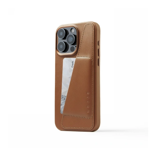 Kup Etui Mujjo Full Leather Wallet Case Apple iPhone 15 Pro Max MagSafe (hnědá) - MUJ104 - {ean13} - Sklep Home Screen