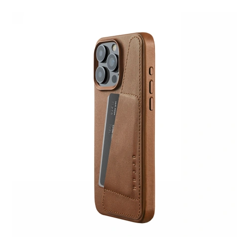 Buy Mujjo Full Leather Wallet Case Apple iPhone 15 Pro Max MagSafe (tan) - MUJ104 - {ean13} - Home Screen Store Europe