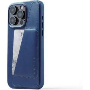 Kup Etui Mujjo Full Leather Wallet Case Apple iPhone 15 Pro Max MagSafe (albastru monaco) - MUJ105 - {ean13} - Sklep Home Screen
