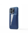 Mujjo Full Leather Wallet Case Apple iPhone 15 Pro Max MagSafe (monaco blue)