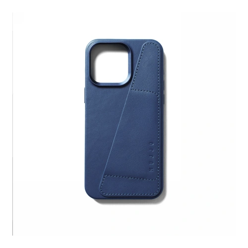 Buy Mujjo Full Leather Wallet Case Apple iPhone 15 Pro Max MagSafe (monaco blue) - MUJ105 - {ean13} - Home Screen Store Europe