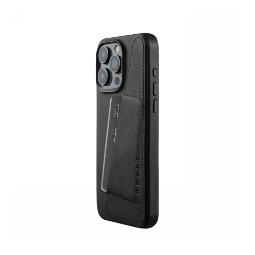 Kup Etui Mujjo Full Leather Wallet Case Apple iPhone 15 Pro Max MagSafe (black) - MUJ106 - {ean13} - Sklep Home Screen