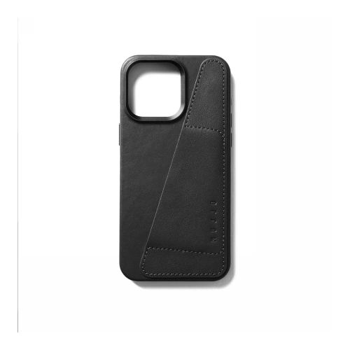 Buy Mujjo Full Leather Wallet Case Apple iPhone 15 Pro Max MagSafe (black) - MUJ106 - {ean13} - Home Screen Store Europe