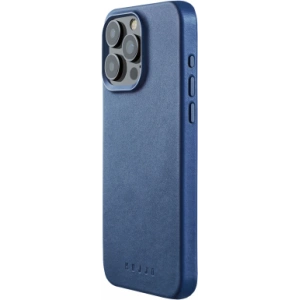 Buy Mujjo Full Leather Case Apple iPhone 15 Pro Max MagSafe (monaco blue) - MUJ109 - {ean13} - Home Screen Store Europe