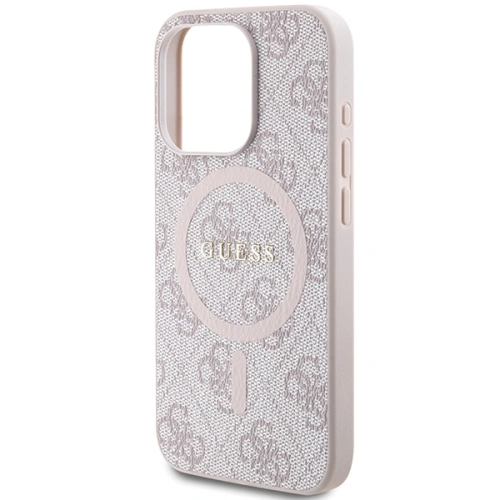 Kup Etui Guess GUHMP15XG4GFRP Apple iPhone 15 Pro Max hardcase 4G Collection Leather Metal Logo MagSafe różowy/pink - GUE3254 - {ean13} - Sklep Home Screen
