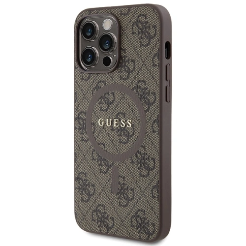 Kup Etui Guess GUHMP15XG4GFRW Apple iPhone 15 Pro Max hardcase 4G Collection Leather Metal Logo MagSafe brązowy/brown - GUE3255 - {ean13} - Sklep Home Screen