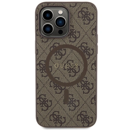 Kup Etui Guess GUHMP15XG4GFRW Apple iPhone 15 Pro Max hardcase 4G Collection Leather Metal Logo MagSafe brązowy/brown - GUE3255 - {ean13} - Sklep Home Screen