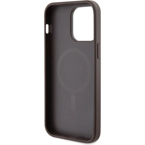 Kup Case Guess GUHMP15XG4GFRW Apple iPhone 15 Pro Max Hardcase 4G Collection Leder Metall-Logo MagSafe braun/brown - GUE3255 - {ean13} - Sklep Home Screen