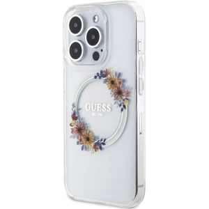 Kup Etui Guess GUHMP15XHFWFCT Apple iPhone 15 Pro Max hardcase IML Virágkoszorú MagSafe átlátszó - GUE3256 - {ean13} - Sklep Home Screen