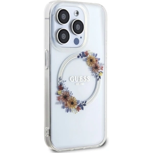 Kup Etui Guess GUHMP15XHFWFCT Apple iPhone 15 Pro Max hardcase IML Virágkoszorú MagSafe átlátszó - GUE3256 - {ean13} - Sklep Home Screen