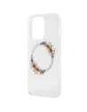 Buy Guess GUHMP15XHFWFCT Apple iPhone 15 Pro Max hardcase IML Flowers Wreatch MagSafe transparent - GUE3256 - {ean13} - Home Screen Store Europe