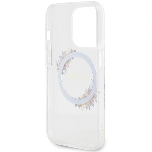 Kup Etui Guess GUHMP15XHFWFCT Apple iPhone 15 Pro Max hardcase IML Virágkoszorú MagSafe átlátszó - GUE3256 - {ean13} - Sklep Home Screen