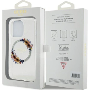 Kup Etui Guess GUHMP15XHFWFCT Apple iPhone 15 Pro Max hardcase IML Virágkoszorú MagSafe átlátszó - GUE3256 - {ean13} - Sklep Home Screen
