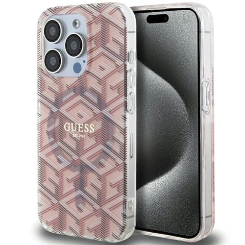Kup Etui Guess GUHMP15XHGCUSTGP Apple iPhone 15 Pro Max hardcase IML GCube MagSafe różowy/pink - GUE3258 - {ean13} - Sklep Home Screen