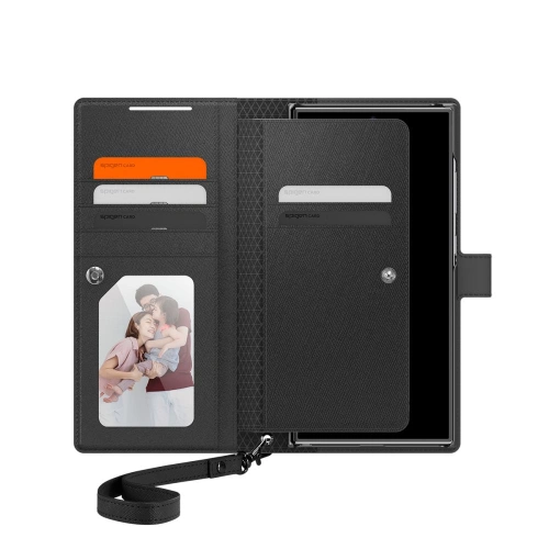 Kup Etui Spigen Wallet S Plus Samsung Galaxy S24 Ultra Fekete - SPN3342 - {ean13} - Sklep Home Screen