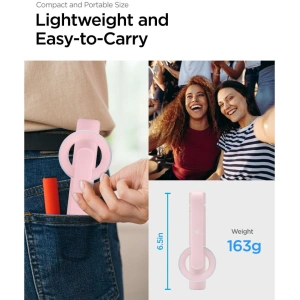 Kijek Spigen S570W MagSafe Bluetooth Selfie Stick Tripod Misty Rose