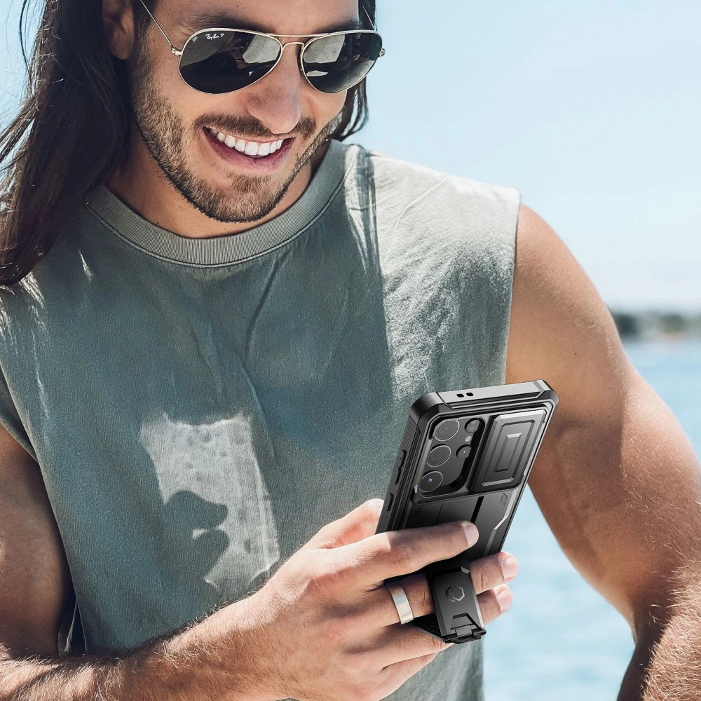 Etui Tech-Protect Kevlar Cam+ Samsung Galaxy S24 Ultra Black