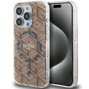 Kup Etui Guess GUHMP15XHGCUSTGW Apple iPhone 15 Pro Max hardcase IML GCube MagSafe brązowy/brown - GUE3259 - {ean13} - Sklep Home Screen