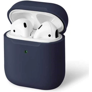 Kup Etui UNIQ Lino AirPods 1/2 gen. Silicone niebieski/indigo blue - UNIQ66BLUE - {ean13} - Sklep Home Screen