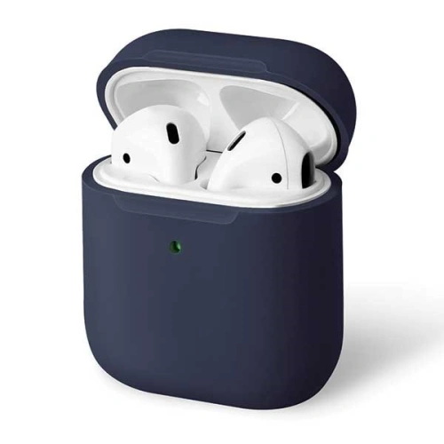 Kup Etui UNIQ Lino AirPods 1/2 gen. silikonové modré/indigo modré - UNIQ66BLUE - {ean13} - Sklep Home Screen