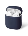 Etui UNIQ Lino AirPods 1/2 gen. silikonové modré/indigo modré