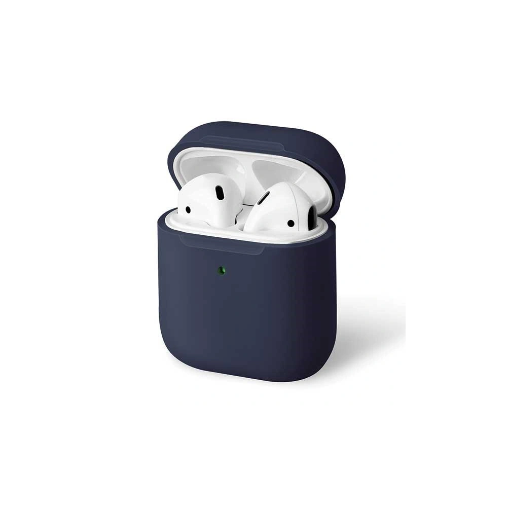 Etui UNIQ Lino AirPods 1/2 gen. Silicone niebieski/indigo blue