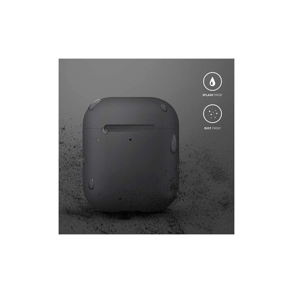 Etui UNIQ Lino AirPods 1/2 gen. Silicone oliwkowy/olive green