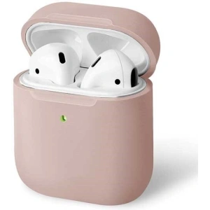 Kup Etui UNIQ Lino AirPods 1/2 gen. Silicone różowy/blush pink - UNIQ68PINK - {ean13} - Sklep Home Screen