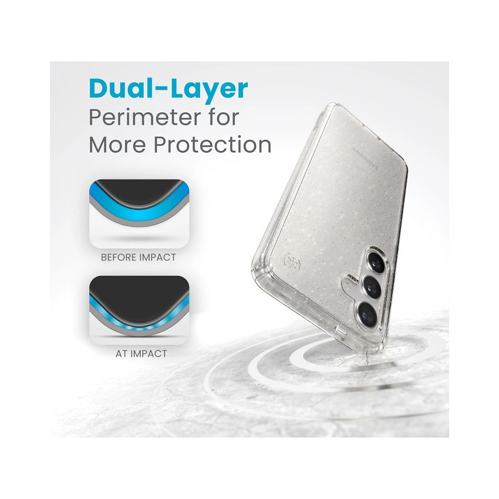 Etui Speck Presidio Lux Glitter Samsung Galaxy S24 clear/gold glitter