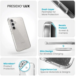 Kup Etui Speck Presidio Lux Glitter Samsung Galaxy S24 clear/gold glitter - SPK593 - {ean13} - Sklep Home Screen