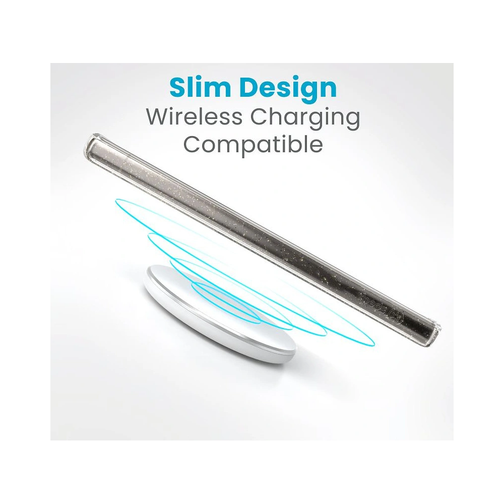 Etui Speck Presidio Lux Glitter Samsung Galaxy S24 Ultra clear/gold glitter