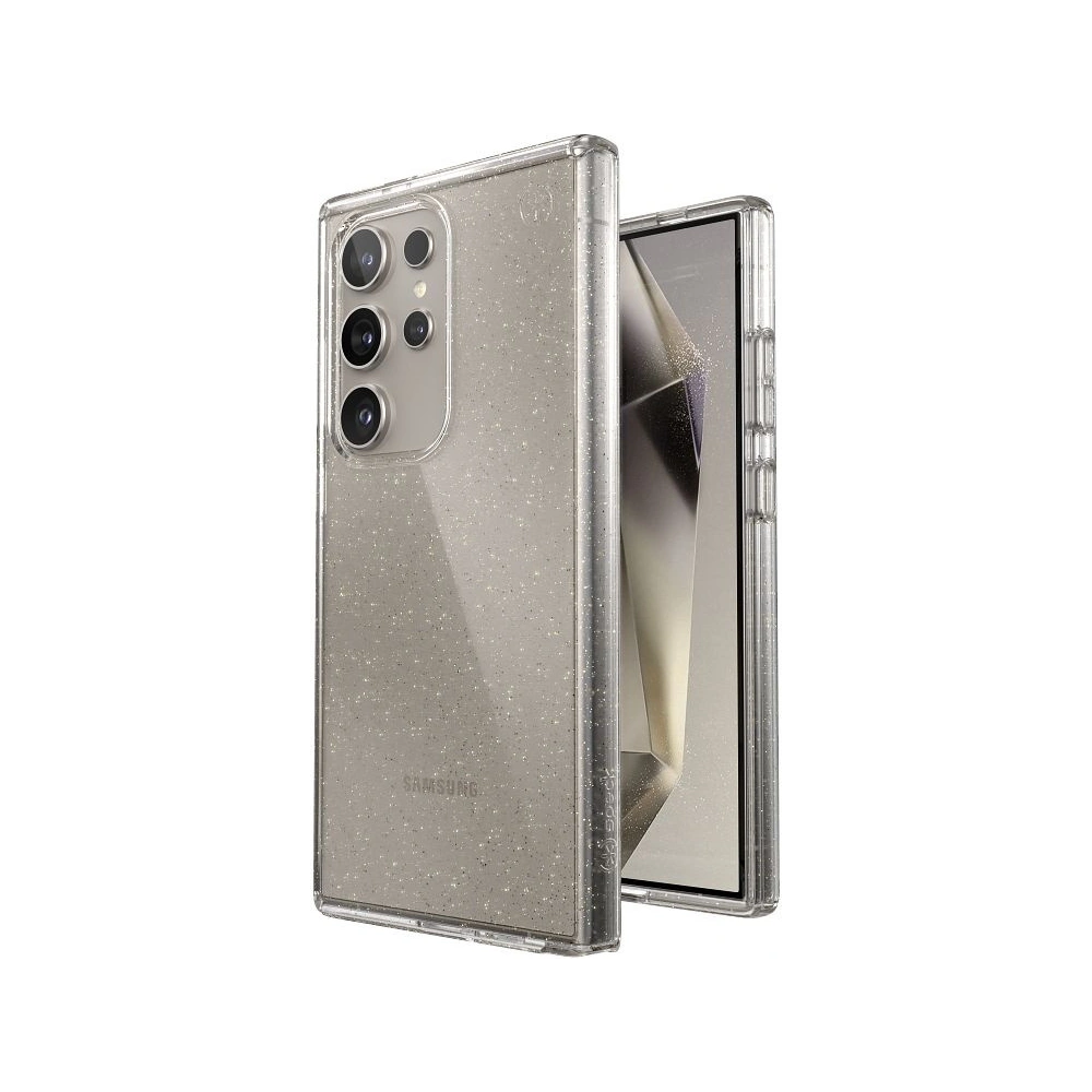 Etui Speck Presidio Lux Glitter Samsung Galaxy S24 Ultra clear/gold glitter