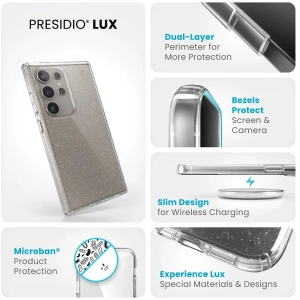 Buy Speck Presidio Lux Glitter Samsung Galaxy S24 Ultra clear/gold glitter - SPK594 - {ean13} - Home Screen Store Europe