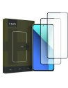 Gehärtetes Glas Hofi Glass Pro+ Xiaomi Redmi Note 13 4G / LTE Schwarz [2 PACK]