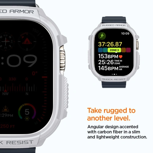 Buy Case Spigen Rugged Armor Apple Watch Ultra 1/2 49mm White - SPN3347 - {ean13} - Home Screen Store Europe
