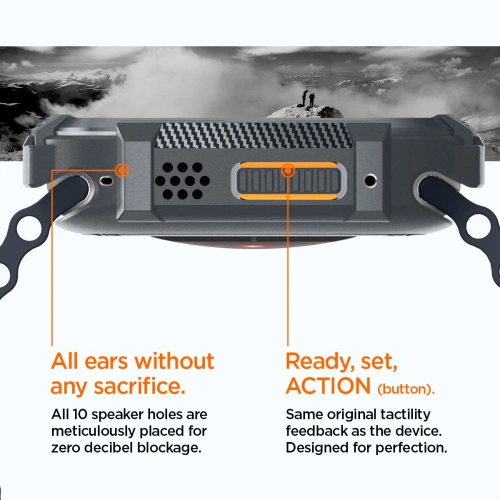 Kup Etui Spigen Rugged Armor Apple Watch Ultra 1/2 49mm Tmavě šedá - SPN3348 - {ean13} - Sklep Home Screen