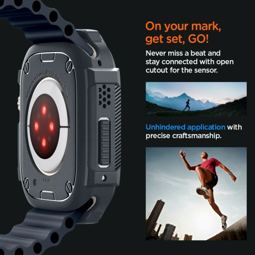 Kup Etui Spigen Rugged Armor Apple Watch Ultra 1/2 49mm Tmavě šedá - SPN3348 - {ean13} - Sklep Home Screen