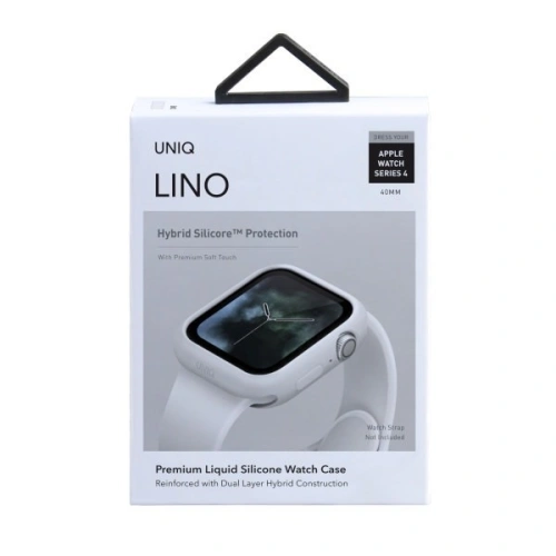 Buy UNIQ Lino Case Apple Watch 4/5/6/7/SE/8/9 40/41MM white/dove white - UNIQ70WHT - {ean13} - Home Screen Store Europe