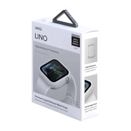 Buy UNIQ Lino Case Apple Watch 4/5/6/7/SE/8/9 40/41MM white/dove white - UNIQ70WHT - {ean13} - Home Screen Store Europe
