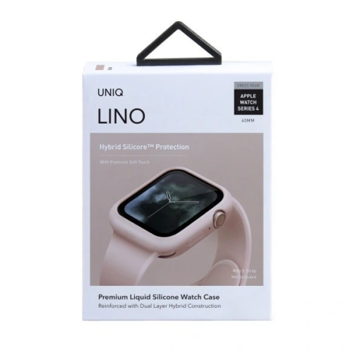 Kup Etui UNIQ Lino Apple Watch 4/5/6/7/SE/8/9 40/41MM różowy/blush pink - UNIQ72PINK - {ean13} - Sklep Home Screen