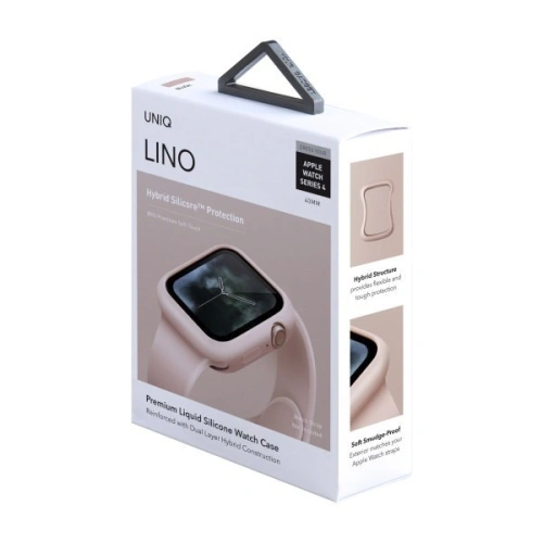 Kup Etui UNIQ Lino Apple Watch 4/5/6/7/SE/8/9 40/41MM różowy/blush pink - UNIQ72PINK - {ean13} - Sklep Home Screen