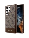 Guess GUHCS24LG4GLBR Samsung Galaxy S24 Ultra hardcase 4G Stripe Collection brown