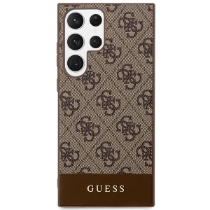 Kup Etui Guess GUHCS24LG4GLBR Samsung Galaxy S24 Ultra hardcase 4G Stripe Collection brązowy/brown - GUE3263 - {ean13} - Sklep Home Screen
