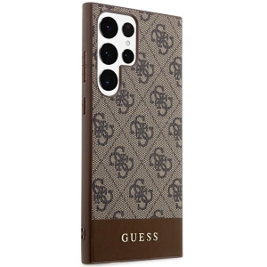 Kup Etui Guess GUHCS24LG4GLBR Samsung Galaxy S24 Ultra hardcase 4G Stripe Collection brązowy/brown - GUE3263 - {ean13} - Sklep Home Screen